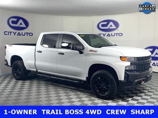 Summit White 2019 Chevrolet Silverado 1500 Custom Trail Boss