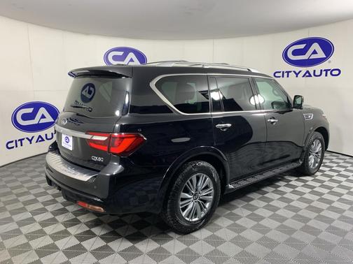Black Obsidian 2021 INFINITI QX80 Luxe