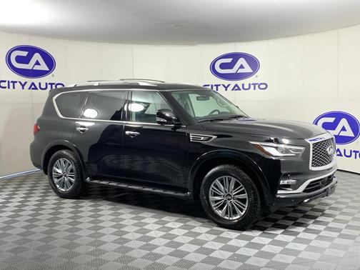 Black Obsidian 2021 INFINITI QX80 Luxe