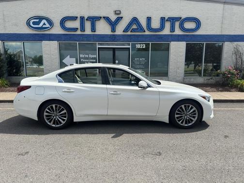 Majestic White 2022 INFINITI Q50 3.0t LUXE