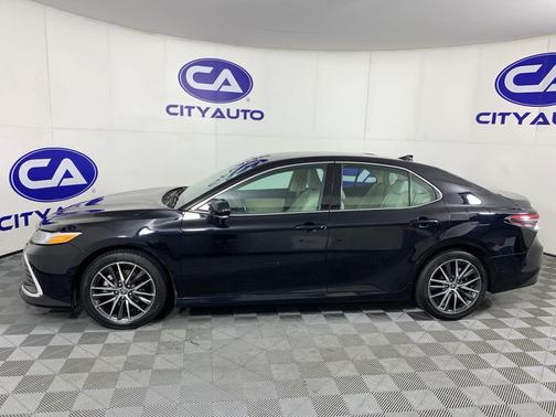Midnight Black Metallic 2023 Toyota Camry Hybrid XLE