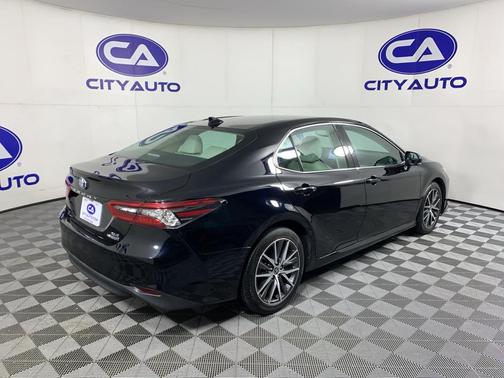 Midnight Black Metallic 2023 Toyota Camry Hybrid XLE