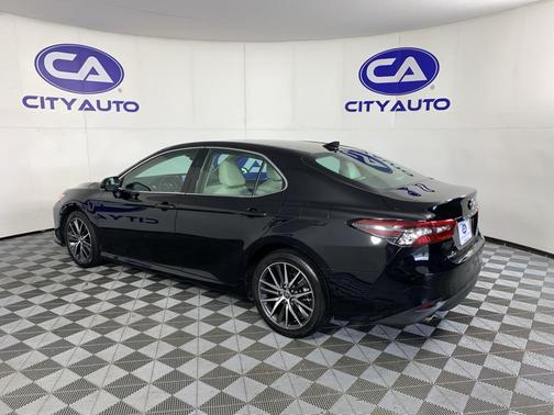 Midnight Black Metallic 2023 Toyota Camry Hybrid XLE