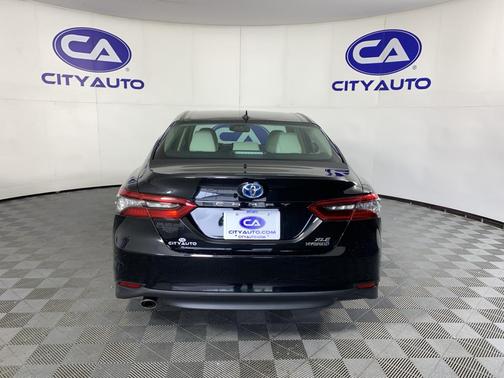 Midnight Black Metallic 2023 Toyota Camry Hybrid XLE