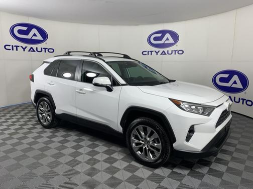 Super White 2019 Toyota RAV4 XLE Premium