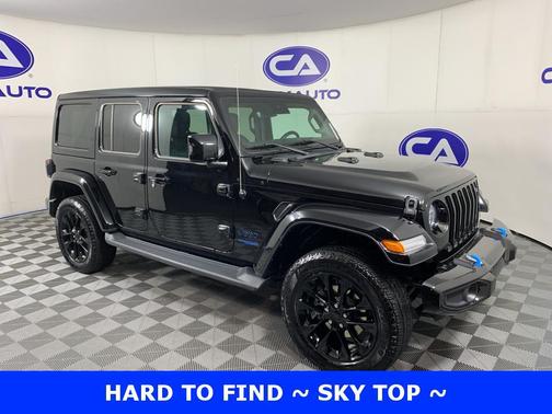 Black Clearcoat 2021 Jeep Wrangler Unlimited 4xe Sahara High Altitude