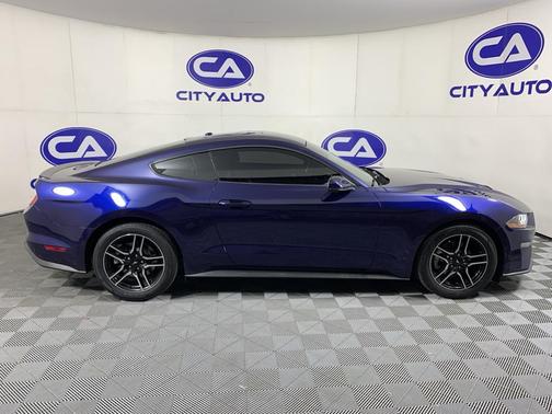 Kona Blue Metallic 2018 Ford Mustang EcoBoost Premium