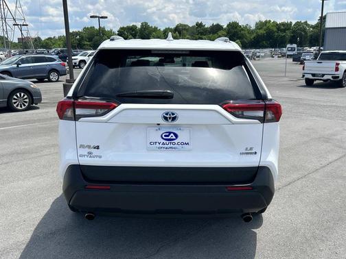 Super White 2021 Toyota RAV4 Hybrid LE