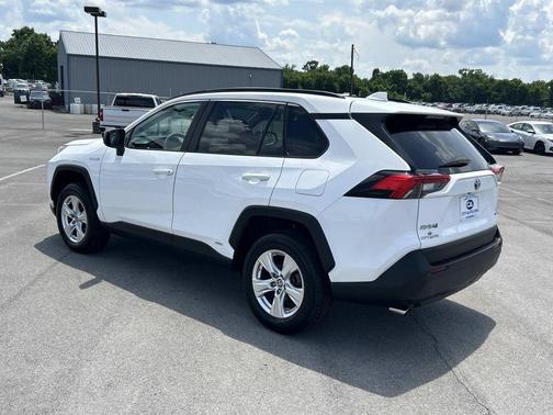 Super White 2021 Toyota RAV4 Hybrid LE