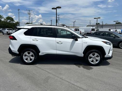 Super White 2021 Toyota RAV4 Hybrid LE