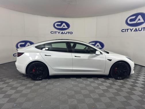 Pearl White Multi-Coat 2019 Tesla Model 3 Long Range