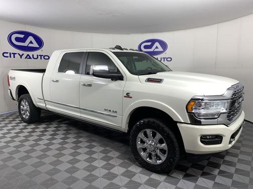 Pearl White 2021 RAM 2500 Limited Mega Cab 4x4 6'4' Box