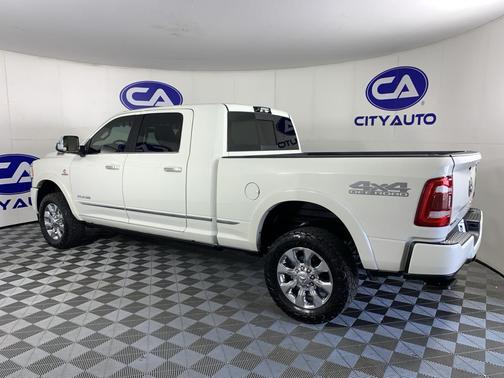 Pearl White 2021 RAM 2500 Limited Mega Cab 4x4 6'4' Box