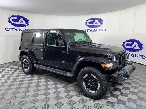 Black Clearcoat 2021 Jeep Wrangler Unlimited 4xe Sahara High Altitude