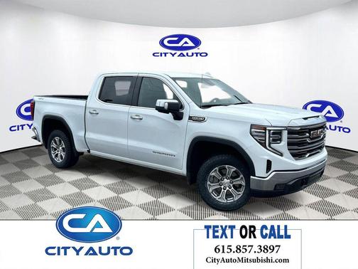 Summit White 2025 GMC Sierra 1500 SLT