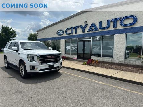 Summit White 2021 GMC Yukon SLT