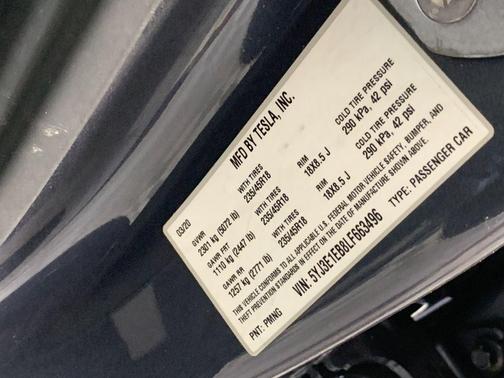 Midnight Silver Metallic 2020 Tesla Model 3 Long Range