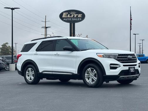 Oxford White 2022 Ford Explorer XLT