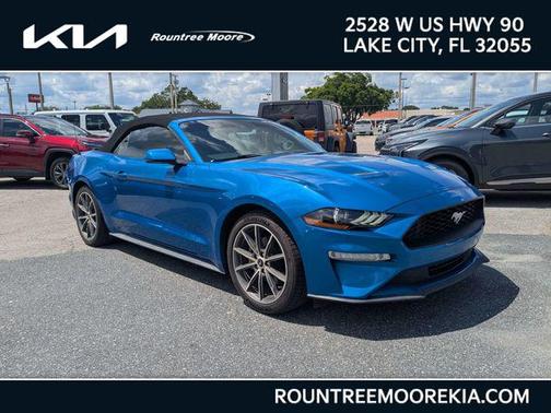 Blue Metallic 2019 Ford Mustang EcoBoost Premium Convertible