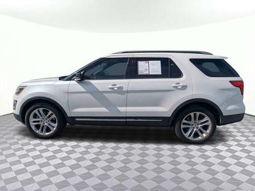 White Platinum Clearcoat Metallic 2017 Ford Explorer XLT