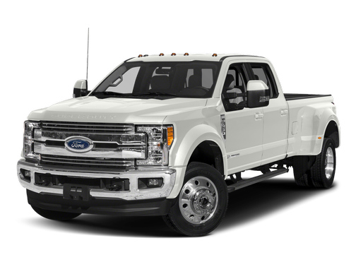 White Platinum Metallic Tri-Coat 2017 Ford F-450 Lariat