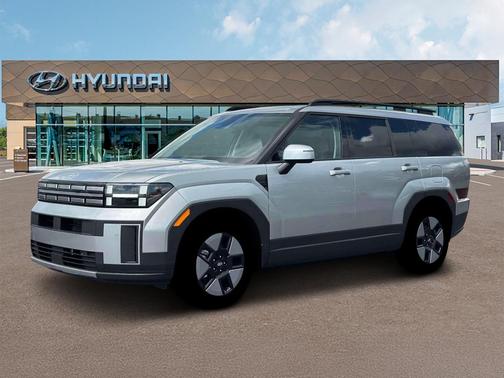 Shimmering Silver 2026 Hyundai SANTA FE HEV SEL