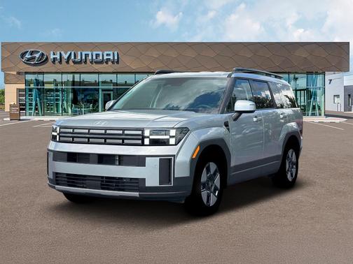 Shimmering Silver 2026 Hyundai SANTA FE HEV SEL