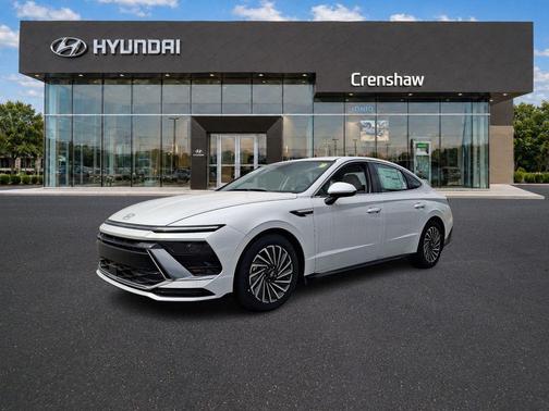 White 2025 Hyundai SONATA Hybrid SEL