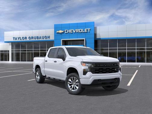 Summit White 2026 Chevrolet Silverado 1500 Custom