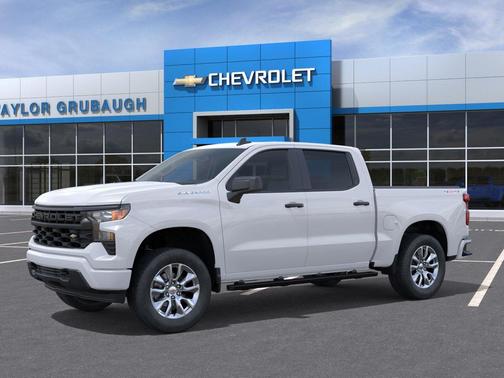 Summit White 2026 Chevrolet Silverado 1500 Custom