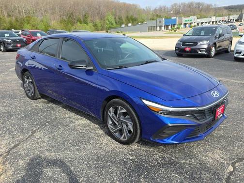 Intense Blue 2025 Hyundai ELANTRA HEV SEL Sport