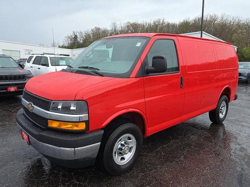 Red Hot 2026 Chevrolet Express 3500 3500 Regular Wheelbase, WT, RWD