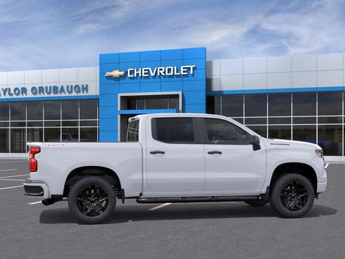Summit White 2026 Chevrolet Silverado 1500 Custom