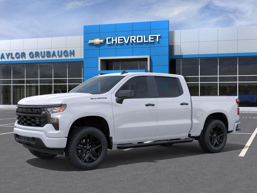 Summit White 2026 Chevrolet Silverado 1500 Custom