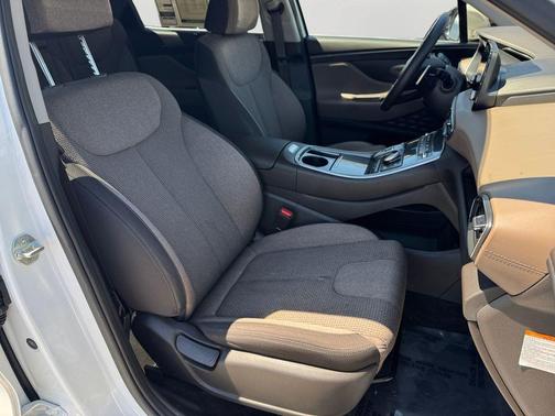 Quartz White 2022 Hyundai SANTA FE HEV Blue