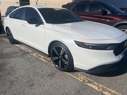 White 2024 Honda Accord Hybrid Sport