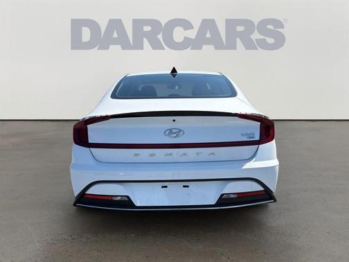White 2023 Hyundai SONATA Hybrid Blue
