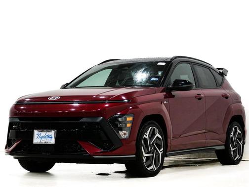 Ultimate Red Metallic w/Black Roof 2024 Hyundai KONA N Line