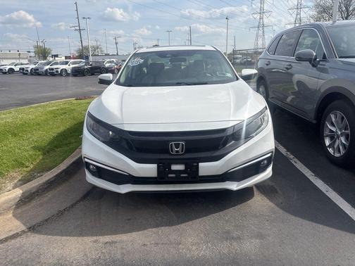 Platinum White Pearl 2020 Honda Civic EX