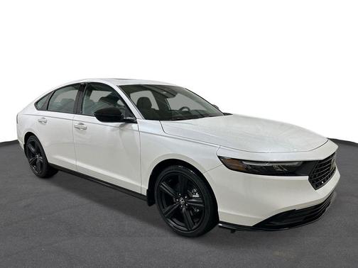 Platinum White 2026 Honda Accord Hybrid Sport-L