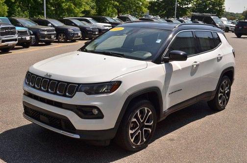 Bright White Clearcoat 2022 Jeep Compass Limited