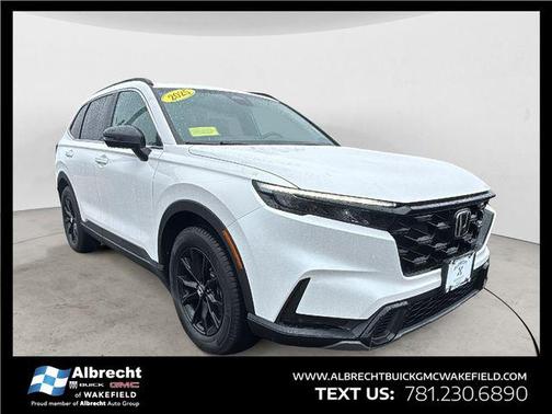 Platinum White Pearl 2025 Honda CR-V Hybrid Sport AWD
