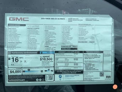 2025 GMC Yukon 4WD AT4 Ultimate