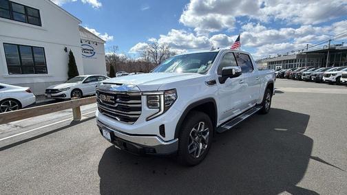 Glacier White Tricoat 2026 GMC Sierra 1500 SLT