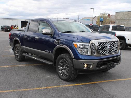 Deep Blue Pearl 2017 Nissan Titan Platinum Reserve