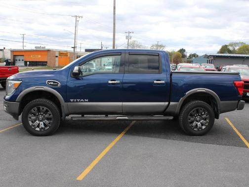 Deep Blue Pearl 2017 Nissan Titan Platinum Reserve