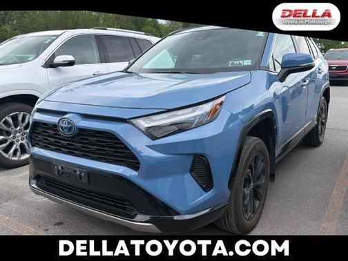 Cavalry Blue 2024 Toyota RAV4 Hybrid SE
