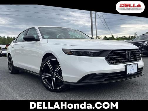 Platinum White Pearl 2025 Honda Accord Hybrid Sport