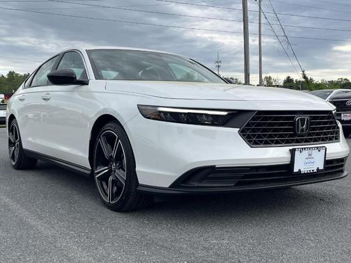 Platinum White Pearl 2025 Honda Accord Hybrid Sport