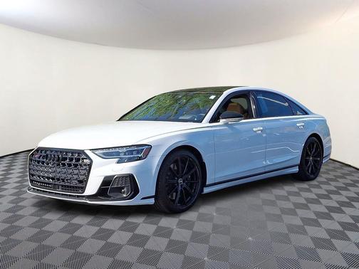 Glacier White Metallic 2023 Audi S8 4.0T